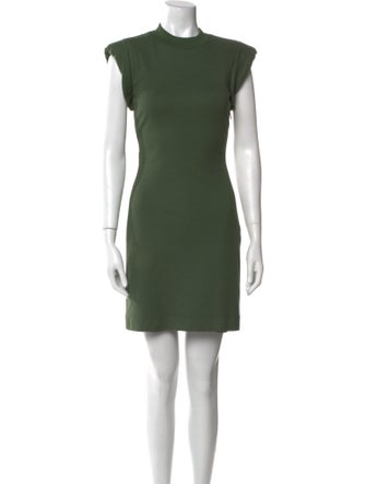 Alexander McQueen Crew Neck Mini Dress