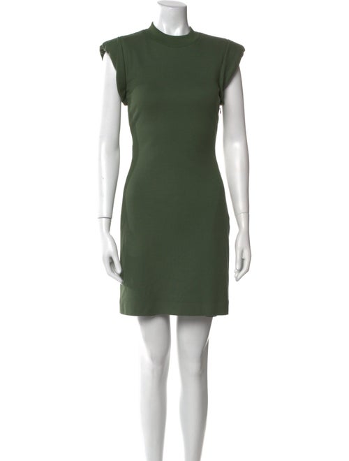 Alexander McQueen Crew Neck Mini Dress