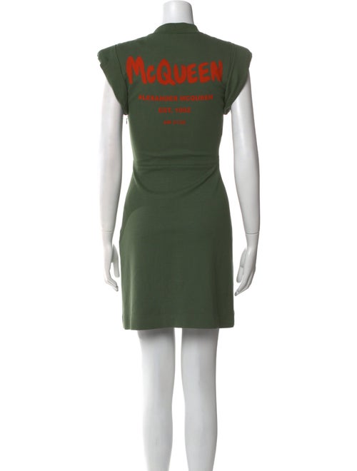 Alexander McQueen Crew Neck Mini Dress