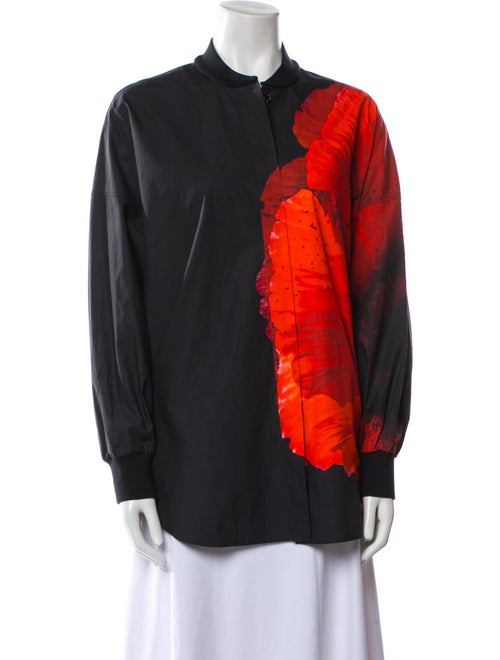 Alexander McQueen 2021 Silk Button-Up Top