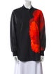 Alexander McQueen 2021 Silk Button-Up Top
