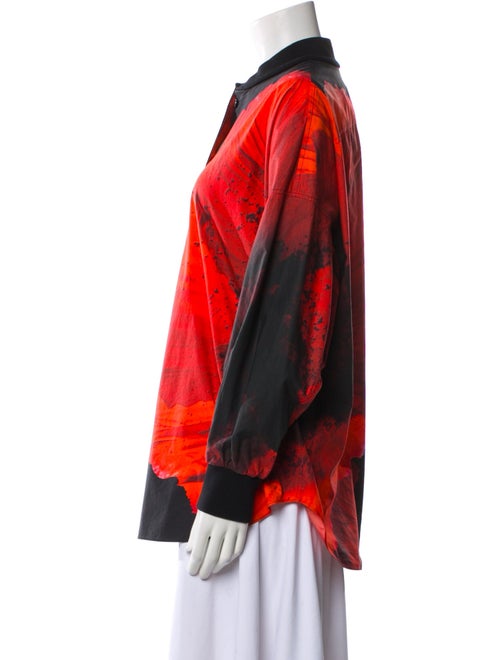 Alexander McQueen 2021 Silk Button-Up Top