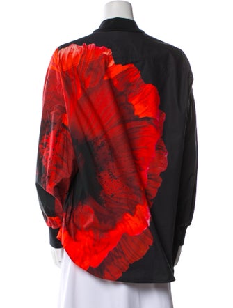 Alexander McQueen 2021 Silk Button-Up Top