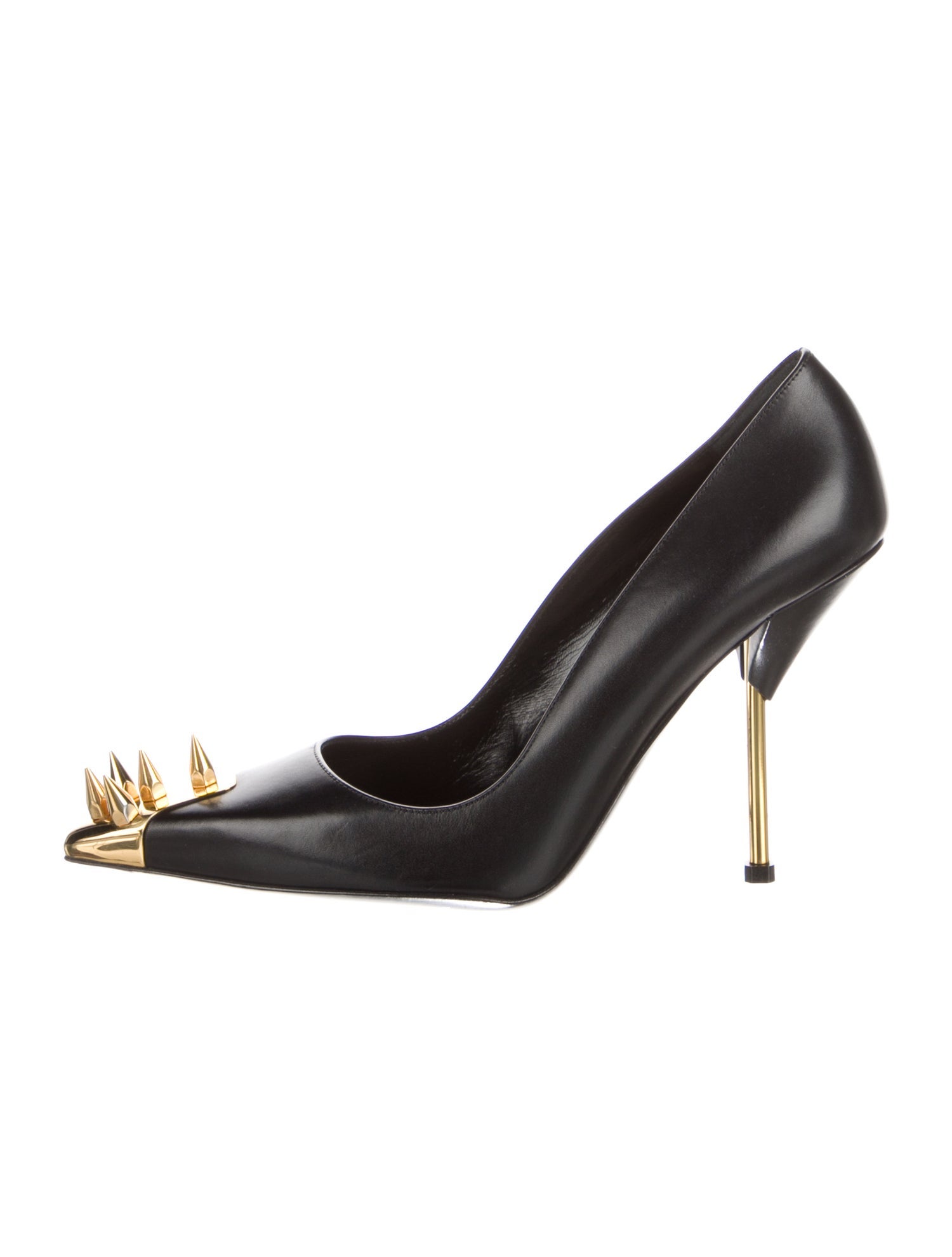 Alexander McQueen Leather Studded Accents Pumps