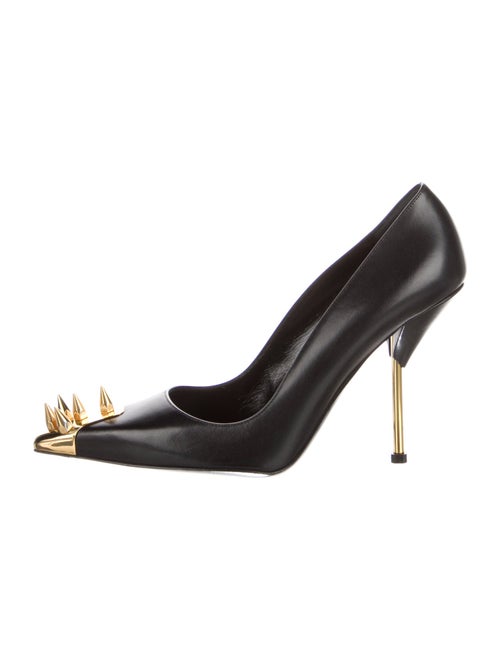 Alexander McQueen Leather Studded Accents Pumps