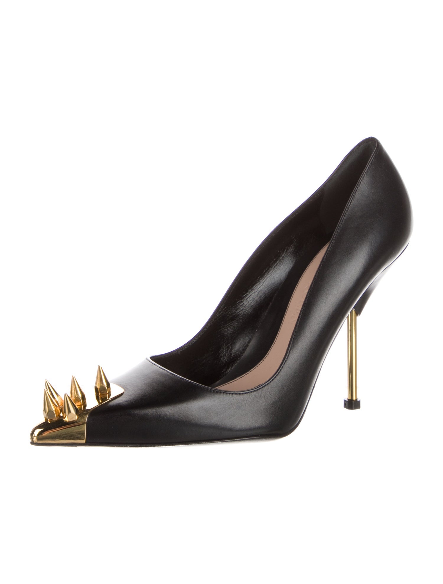 Alexander McQueen Leather Studded Accents Pumps