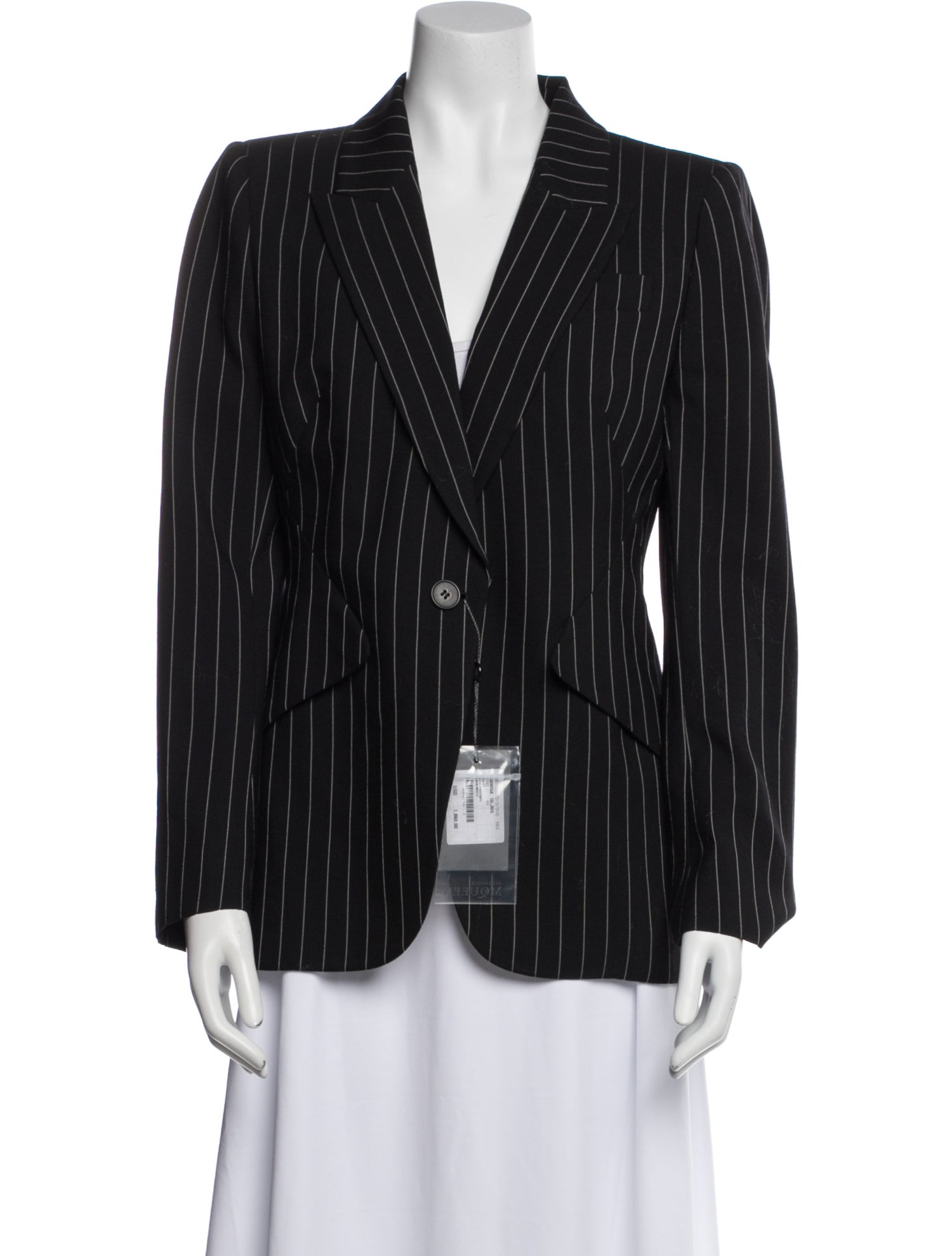 Alexander McQueen Wool Striped Blazer