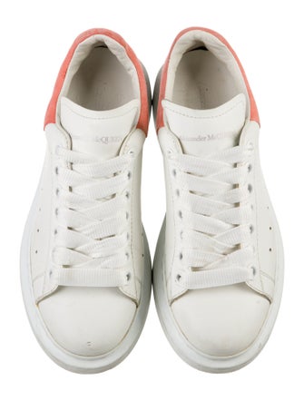 Alexander McQueen Leather Colorblock Pattern Sneakers