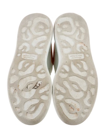 Alexander McQueen Leather Colorblock Pattern Sneakers