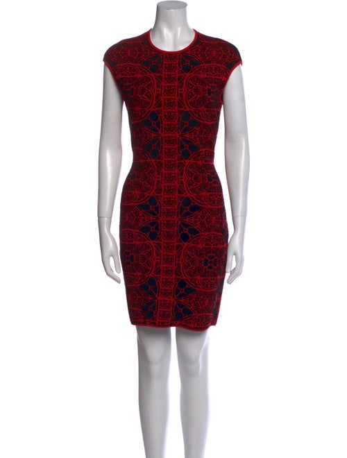 Alexander McQueen Wool Mini Dress