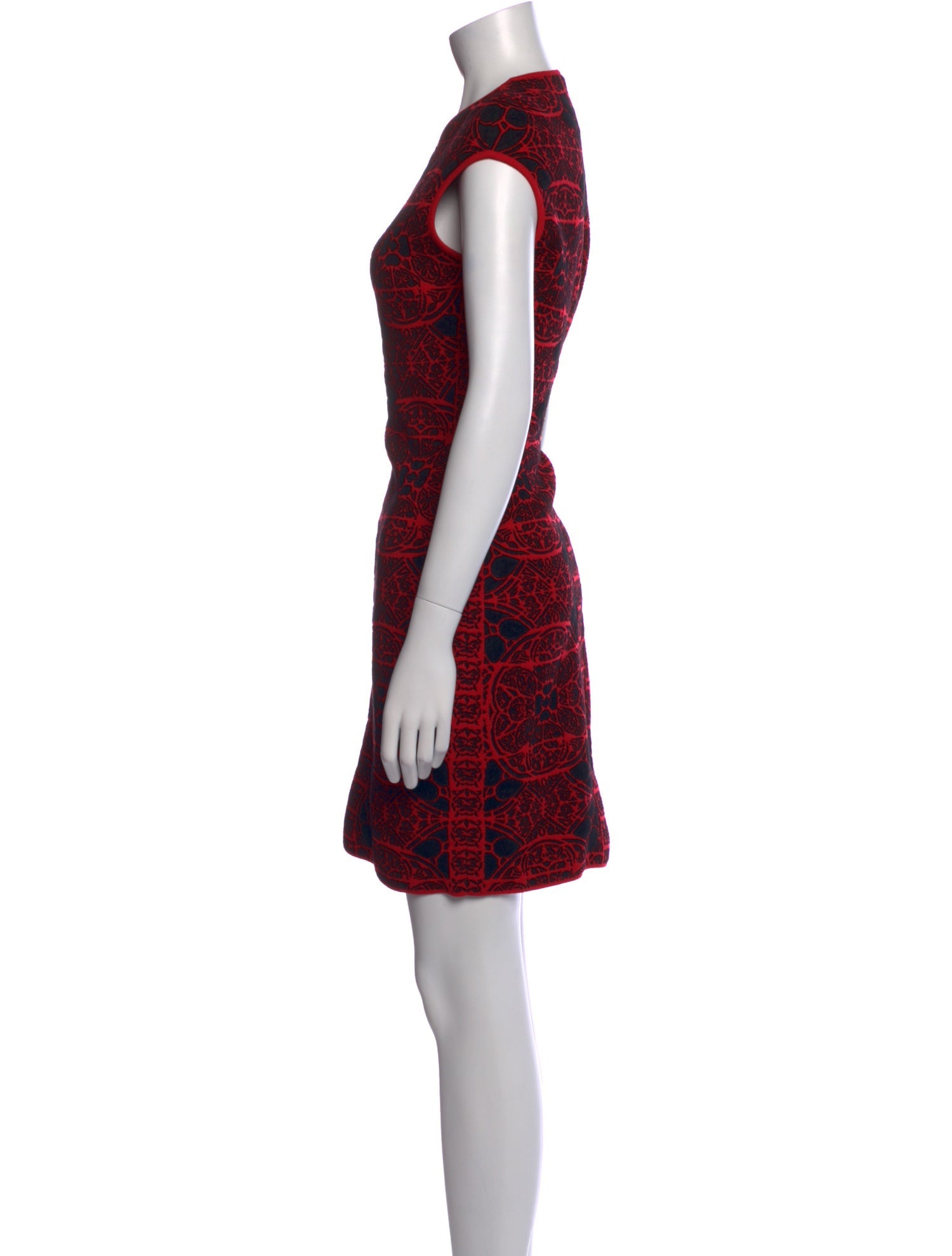 Alexander McQueen Wool Mini Dress