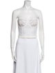 Alexander McQueen Strapless Crop Top
