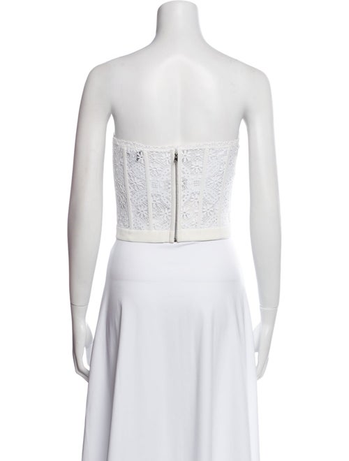 Alexander McQueen Strapless Crop Top