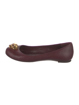 Alexander McQueen Skull Leather Ballet Flats