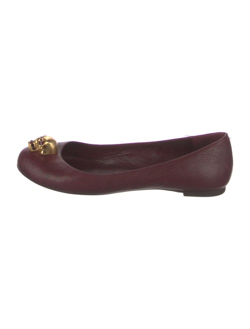 Alexander McQueen Skull Leather Ballet Flats