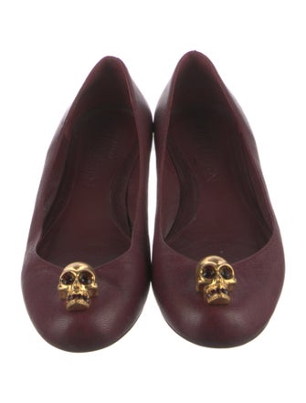 Alexander McQueen Skull Leather Ballet Flats