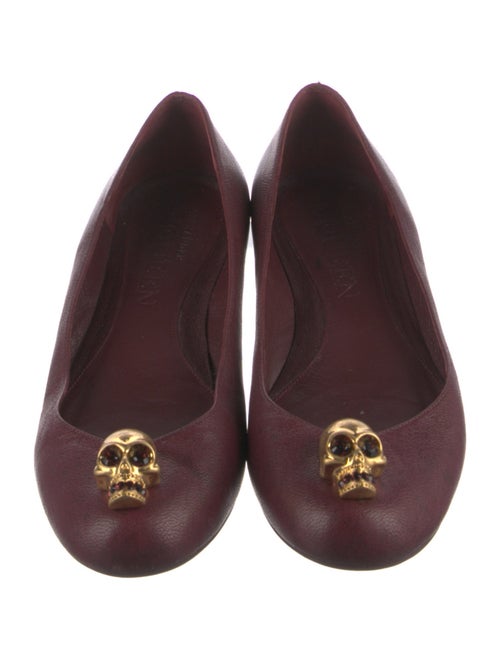 Alexander McQueen Skull Leather Ballet Flats