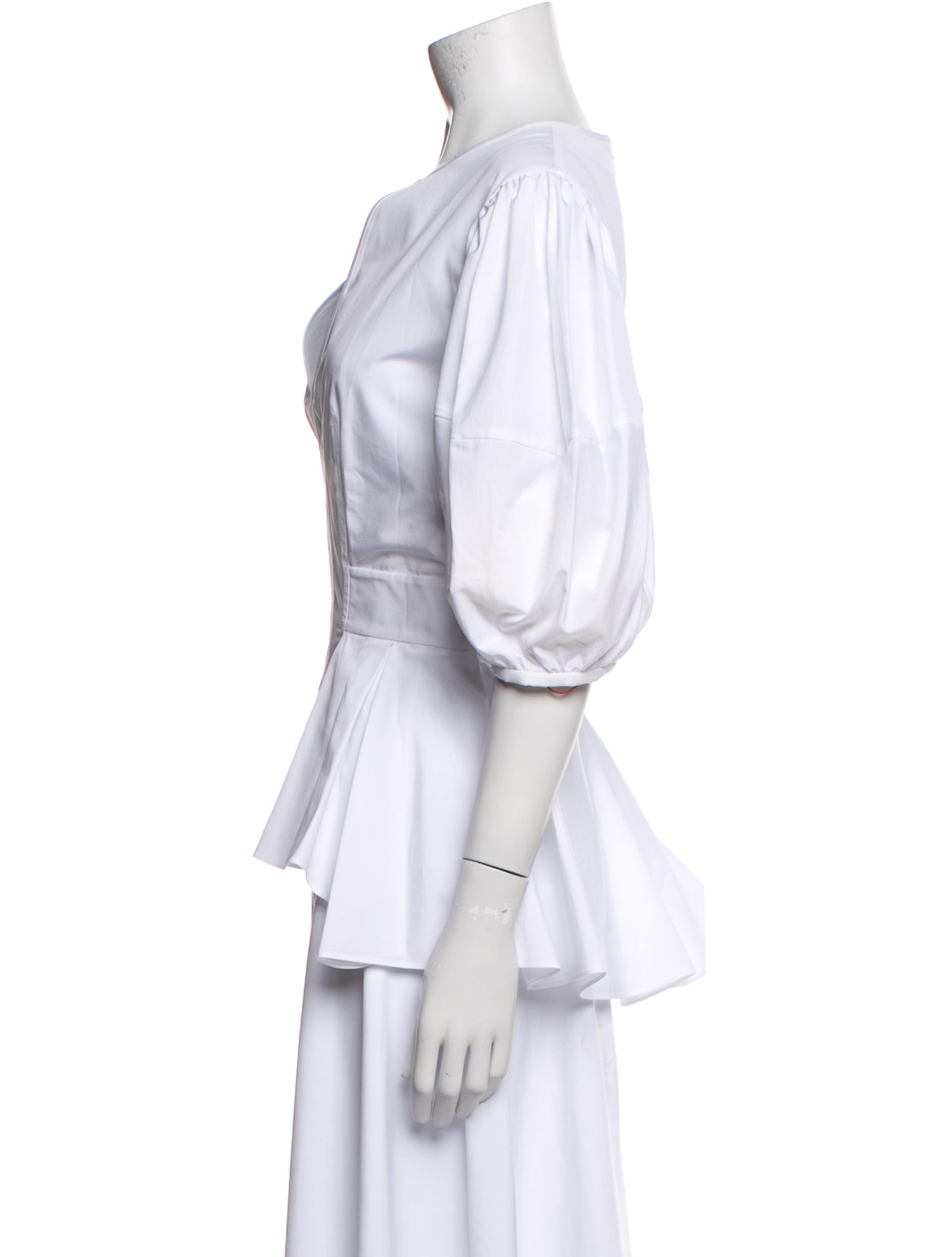 Alexander McQueen Crew Neck Three-Quarter Sleeve Blouse w/ Tags