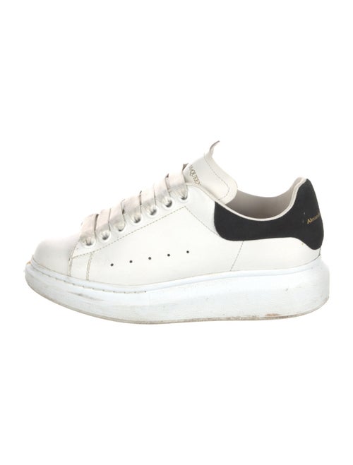 Alexander McQueen Leather Colorblock Pattern Sneakers