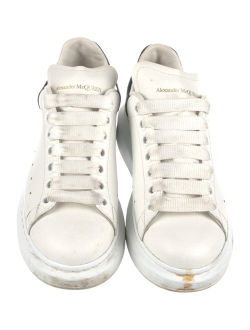 Alexander McQueen Leather Colorblock Pattern Sneakers