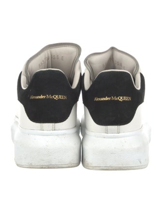 Alexander McQueen Leather Colorblock Pattern Sneakers