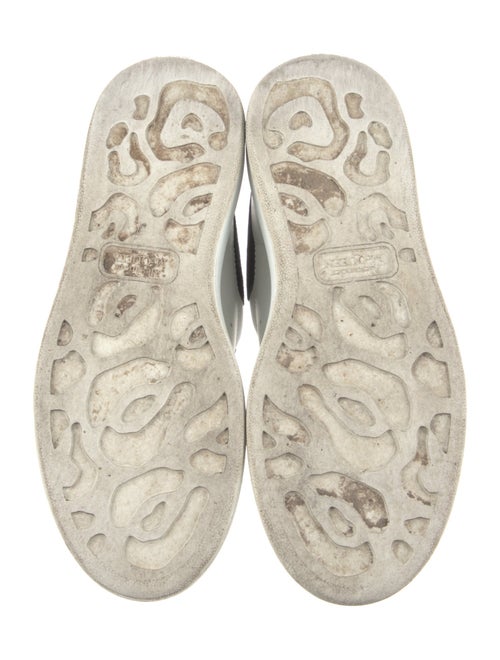 Alexander McQueen Leather Colorblock Pattern Sneakers