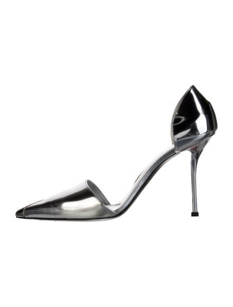 Alexander McQueen Leather D'Orsay Pumps