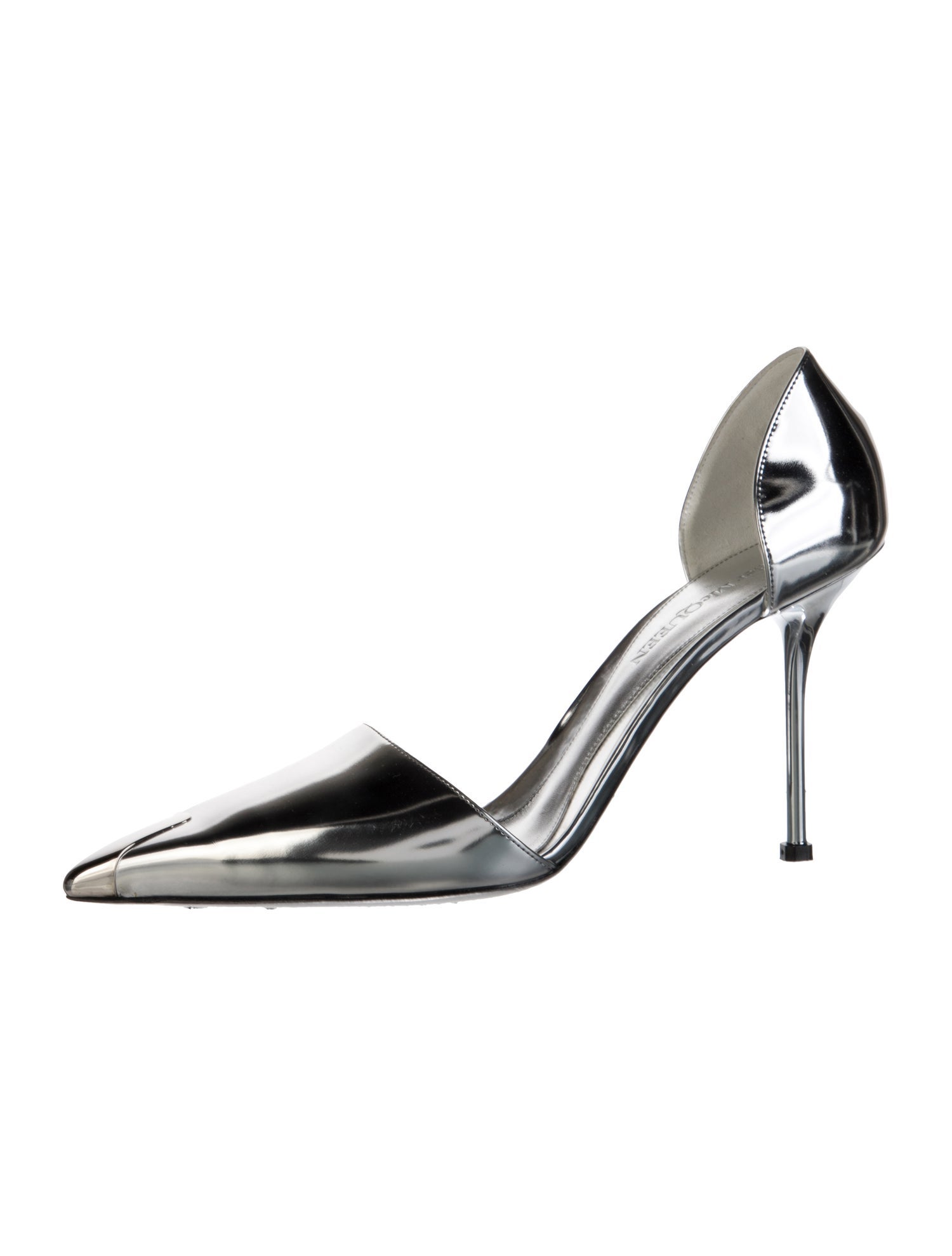 Alexander McQueen Leather D'Orsay Pumps