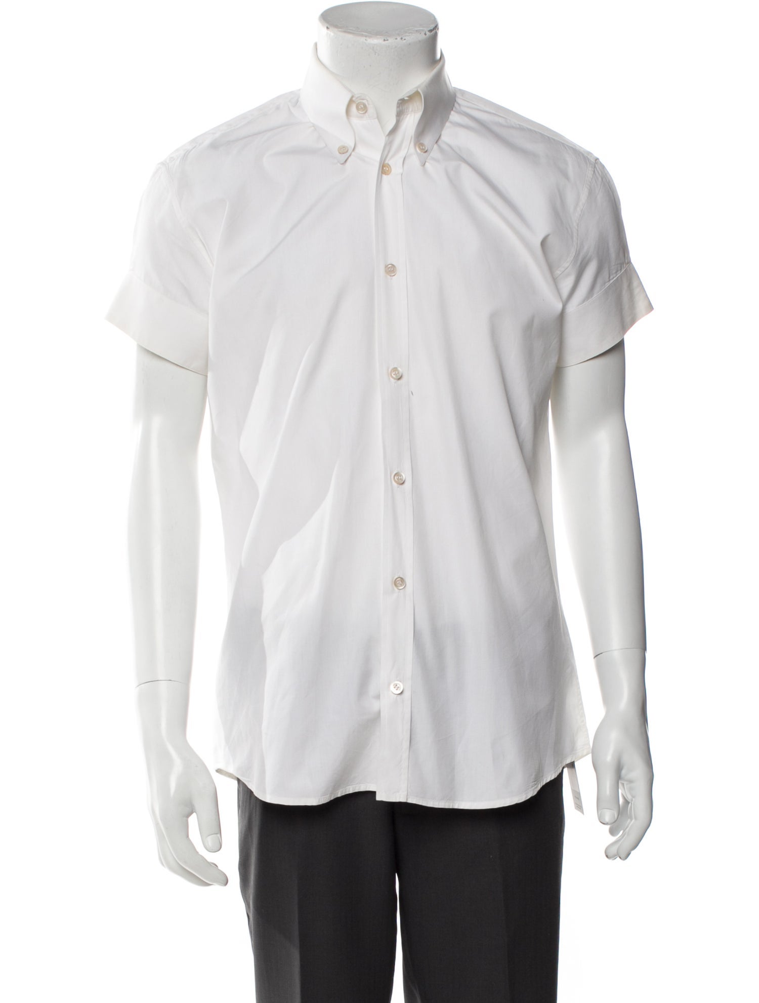 Alexander McQueen Short Sleeve Dress Shirt