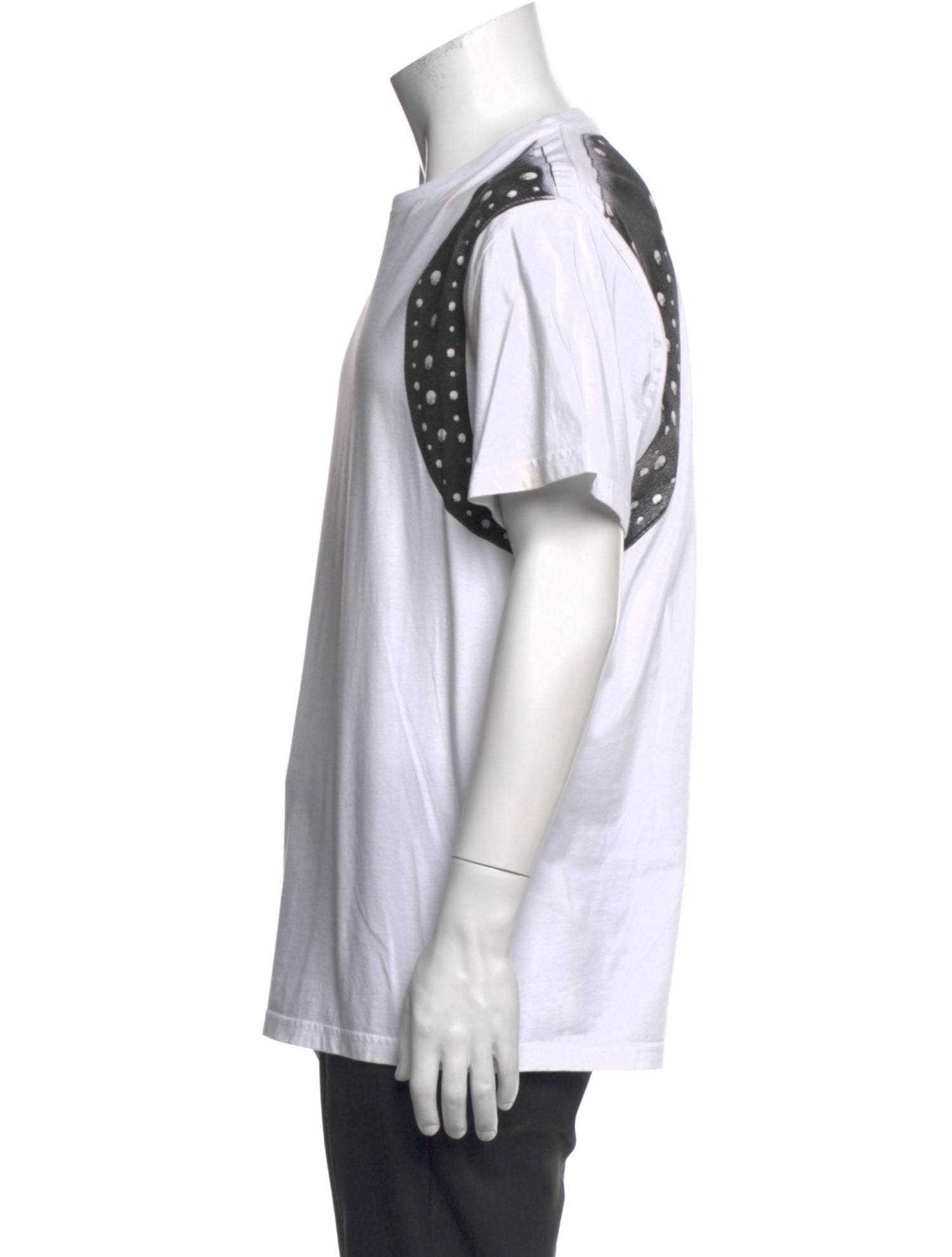 Alexander McQueen Polka Dot Print Crew Neck T-Shirt