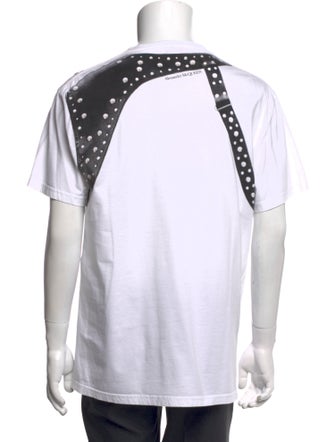 Alexander McQueen Polka Dot Print Crew Neck T-Shirt