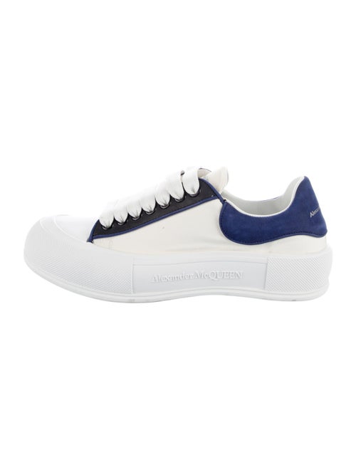 Alexander McQueen Canvas Colorblock Pattern Athletic Sneakers