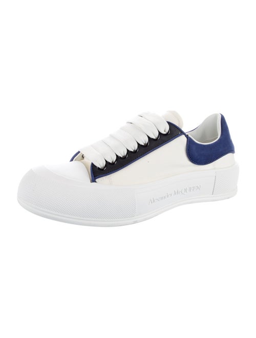 Alexander McQueen Canvas Colorblock Pattern Athletic Sneakers