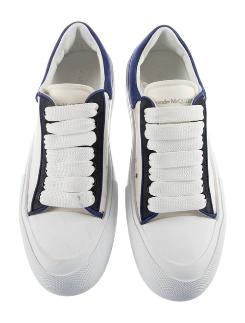 Alexander McQueen Canvas Colorblock Pattern Athletic Sneakers