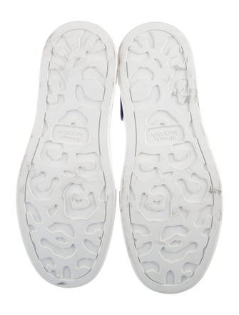 Alexander McQueen Canvas Colorblock Pattern Athletic Sneakers