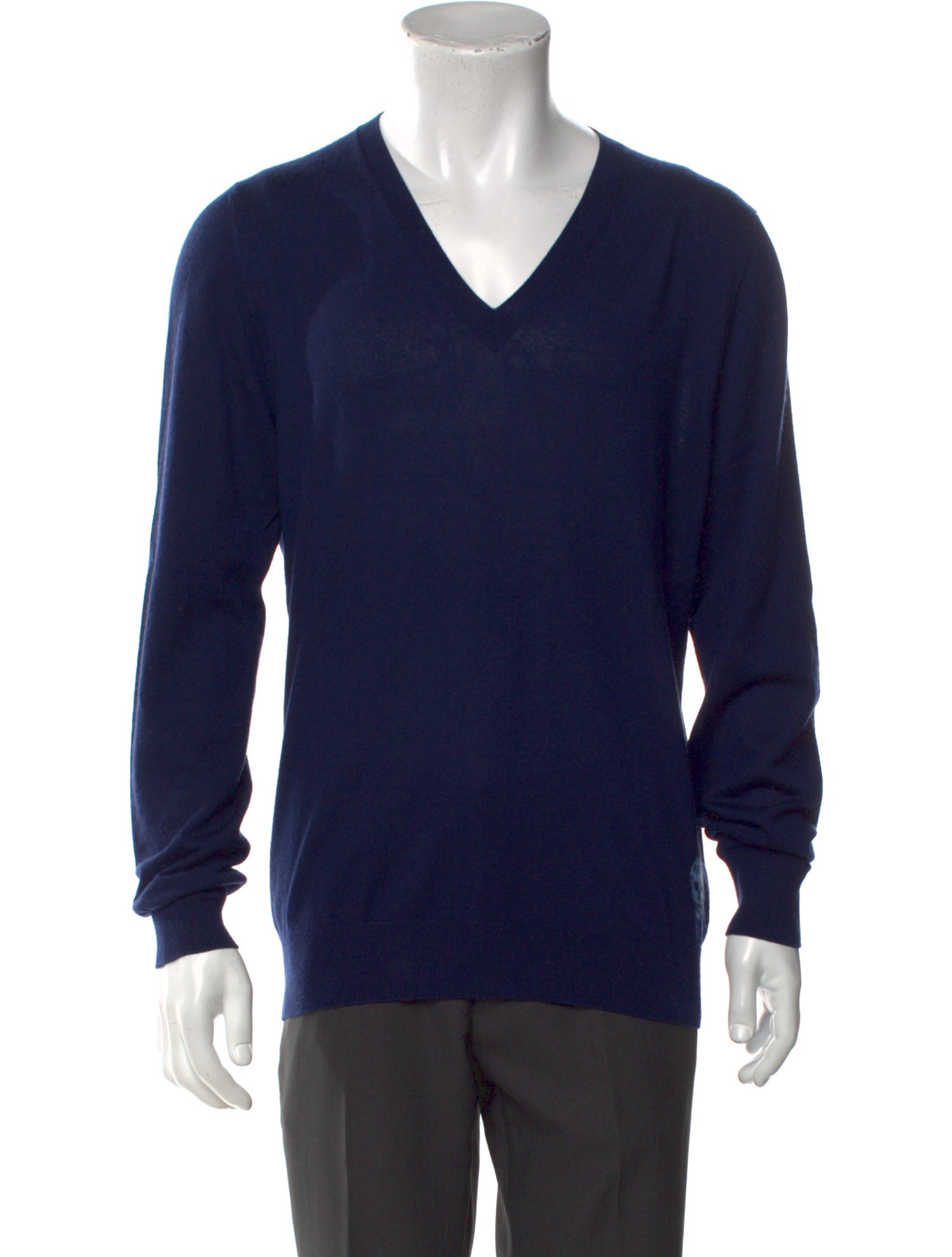 Alexander McQueen Cashmere V-Neck Pullover
