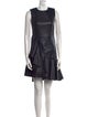 Alexander McQueen Leather Knee-Length Dress