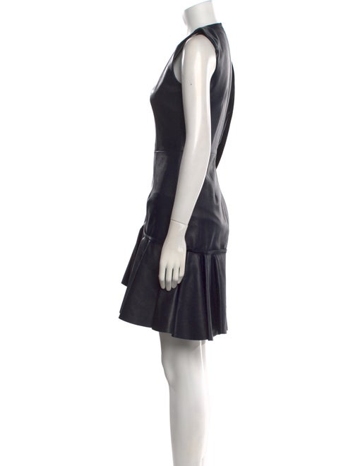 Alexander McQueen Leather Knee-Length Dress