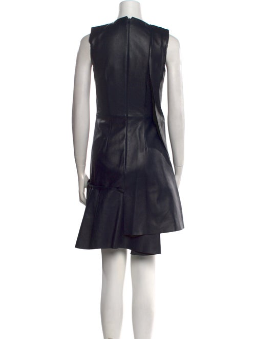 Alexander McQueen Leather Knee-Length Dress