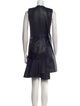 Alexander McQueen Leather Knee-Length Dress