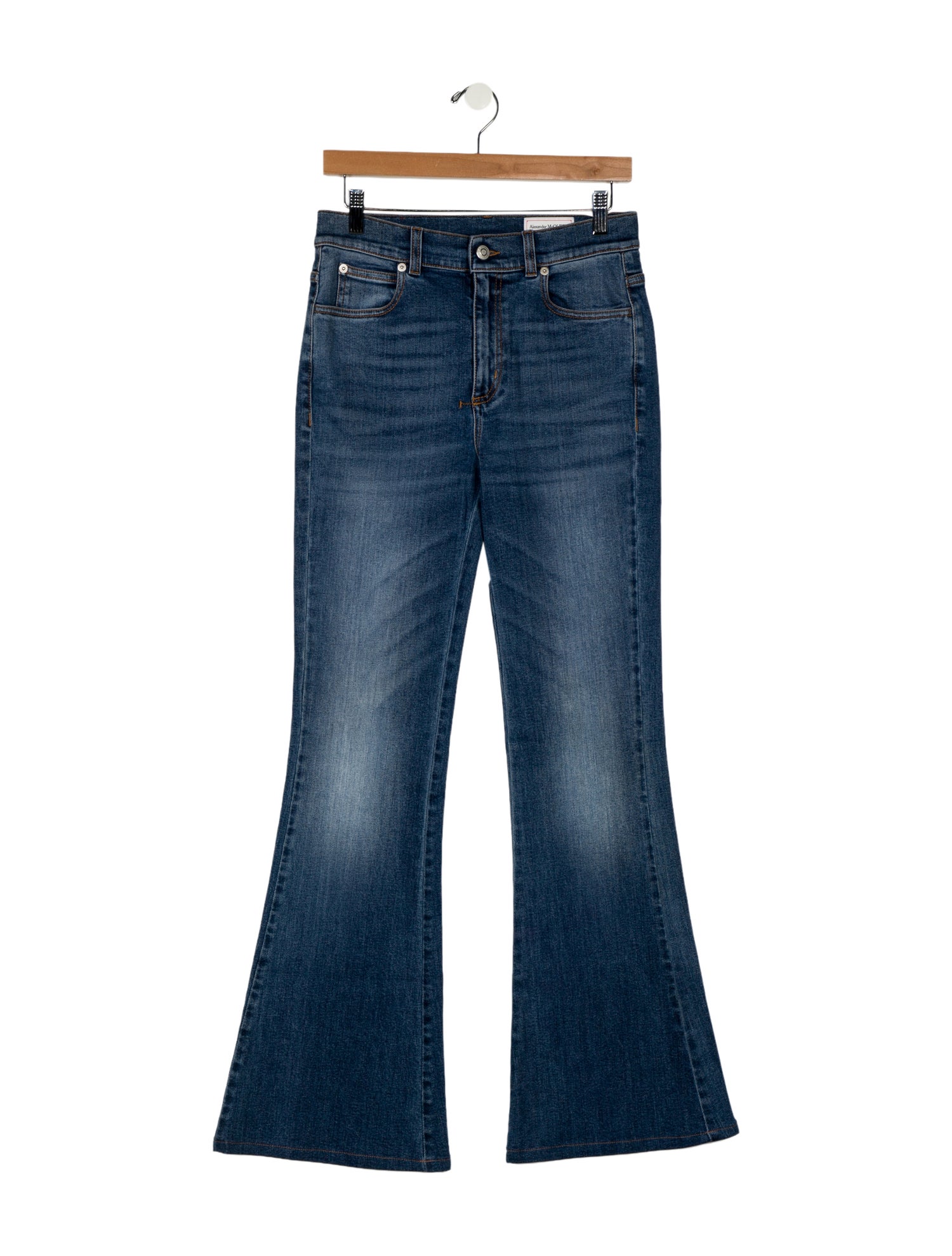 Alexander McQueen Mid-Rise Wide Leg Jeans