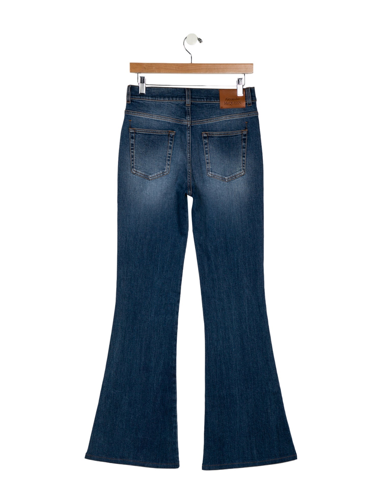 Alexander McQueen Mid-Rise Wide Leg Jeans