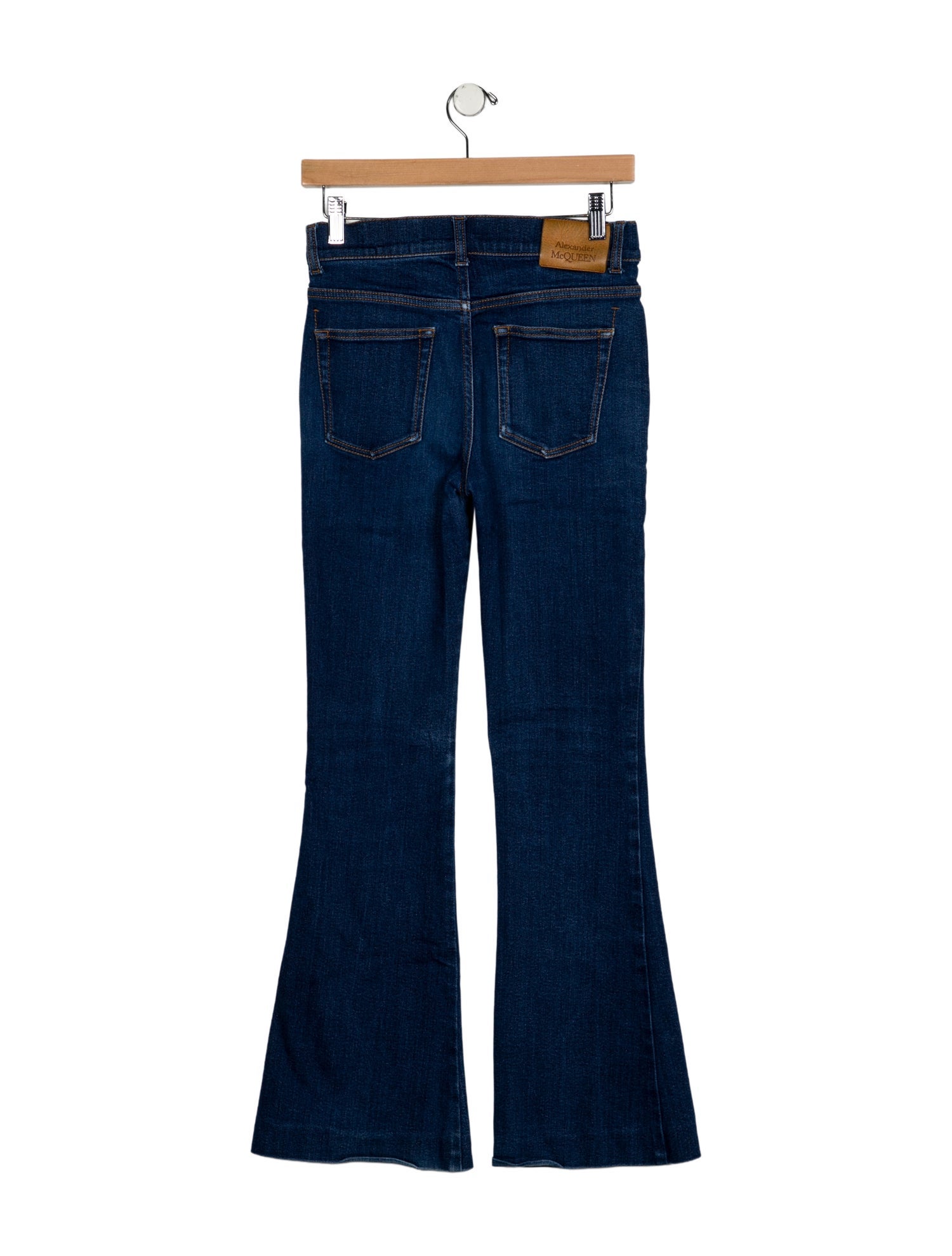 Alexander McQueen Mid-Rise Wide Leg Jeans