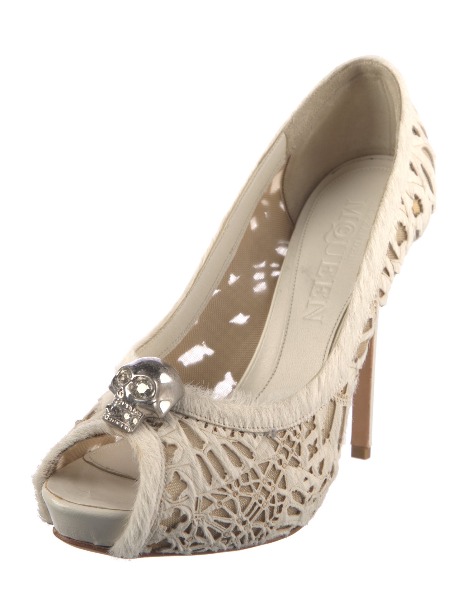 Alexander McQueen Skull Ponyhair Pumps