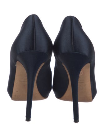 Alexander McQueen Skull Satin Pumps