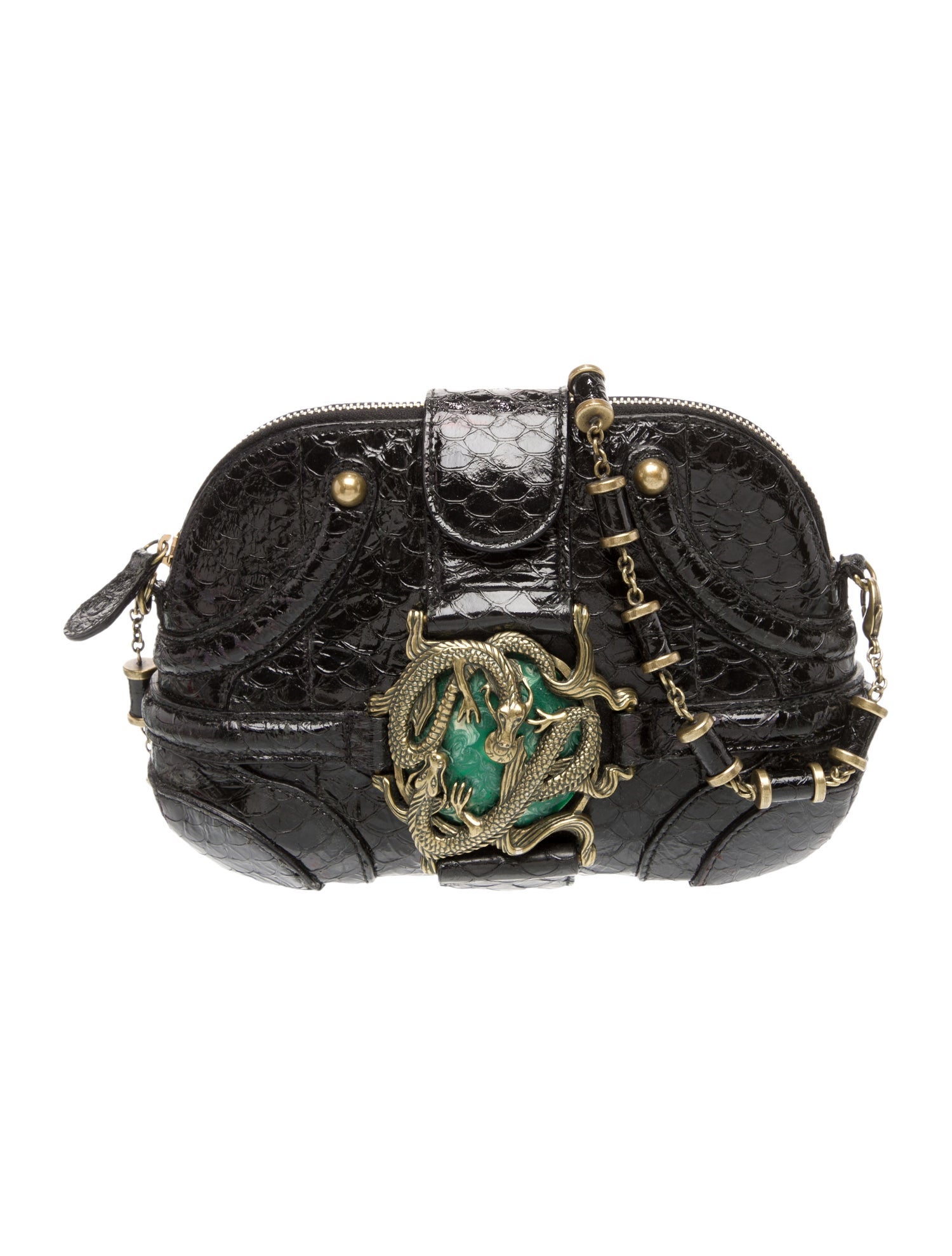 Alexander McQueen Embossed Leather Shoulder Bag