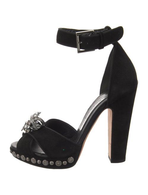 Alexander McQueen Skull Suede Sandals