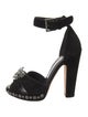 Alexander McQueen Skull Suede Sandals