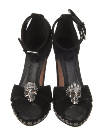 Alexander McQueen Skull Suede Sandals