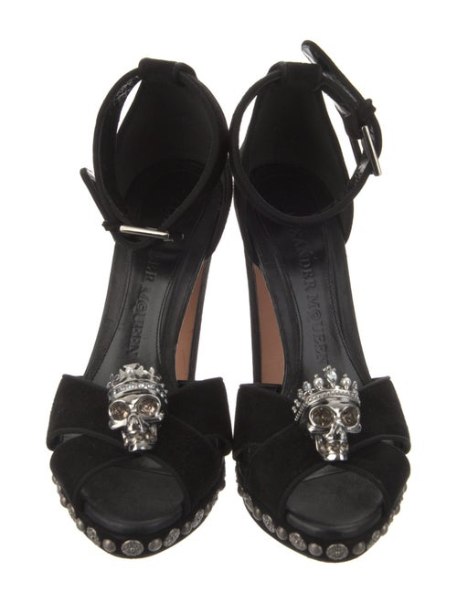 Alexander McQueen Skull Suede Sandals